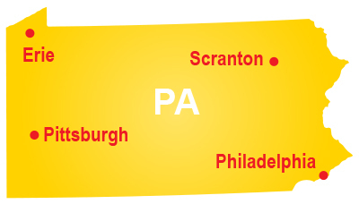 Rent a restroom trailer in Pennsylvania including Pittsburgh, Erie, Philadelphia and everywhere in between.